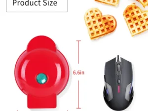 Mini Electric Waffle Maker – Heart-Shaped & Bubble Egg Cake Oven, 220V EU Plug