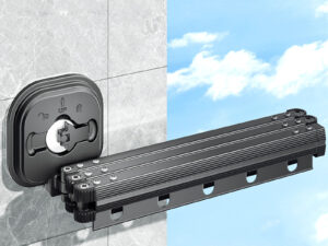 Retractable Wall-Mounted Clothesline with Suction Cup – Compact Clothes Dryer for Towels and Baby Clothes