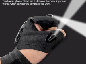 Waterproof LED Fishing Flashlight Gloves Finger Light