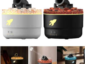 Volcanic Aroma Diffuser with Crackled Light Effect