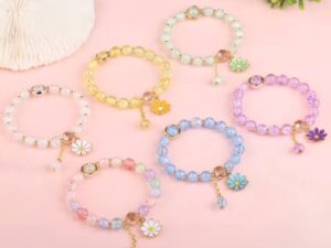 charming Lucky Popcorn Crystal Bracelet
