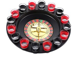 Electric Roulette Drinking Game Set(Black)