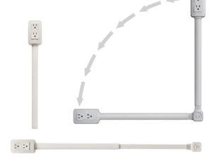 Adjustable Power Strip Extender with USB Ports