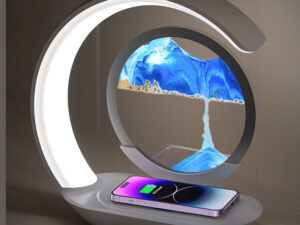 Quicksand Table Lamp with Wireless Charging