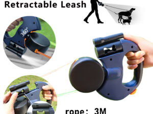 Retractable Dual Dog Leash with LED Ligh