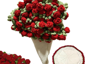 Crochet Rose Bouquet Blanket
