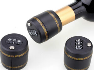 Plastic Wine Bottle Lock Secret for Wine Stopper Bottle Cap with Password