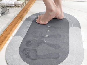 Quick-Drying Diatom Mud Absorbent Floor Mat Carpet for Bathroom and Kitchen