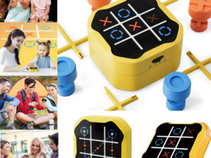 Multifunctional Electronic Tic-Tac-Toe and Chess Set for Adults and Kids