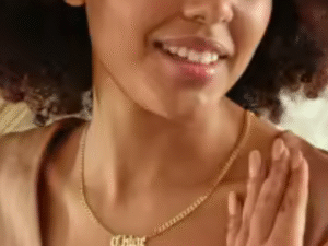 Personalized Old English Name Necklace